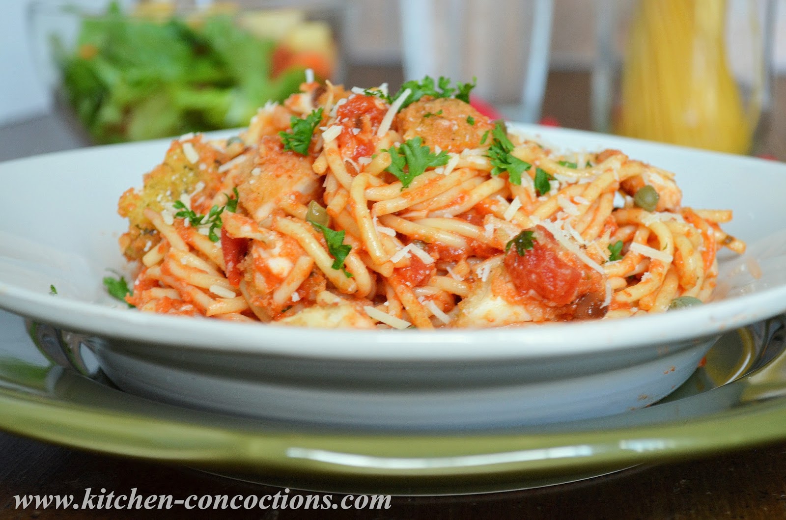 Italian Style Fish Pasta Recipe Kitchen Concoctions