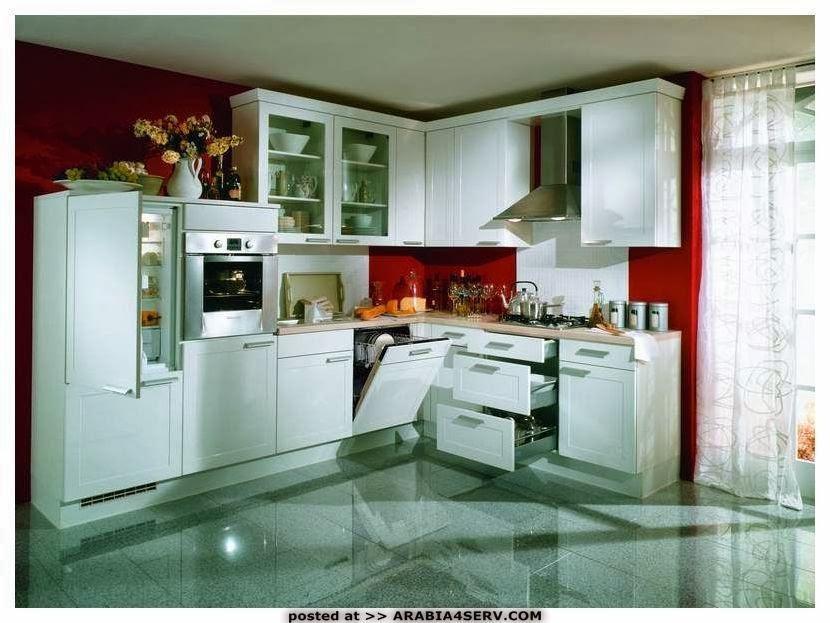ديكورات و تصميمات مطابخ صغيرة لعام 2014 مطبخ أتوسه على قد الايد