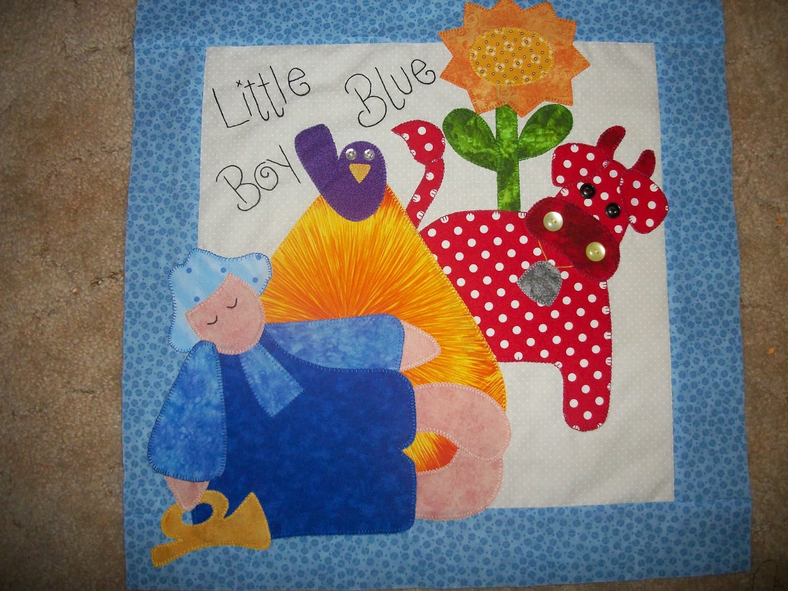 How To Hand Quilt Little Boy Blue...........................