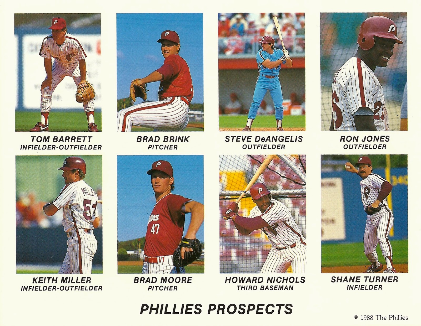 1985 Philadelphia Phillies Tastykake Photo Card Set(2) - 49 Card Set  Includes 2