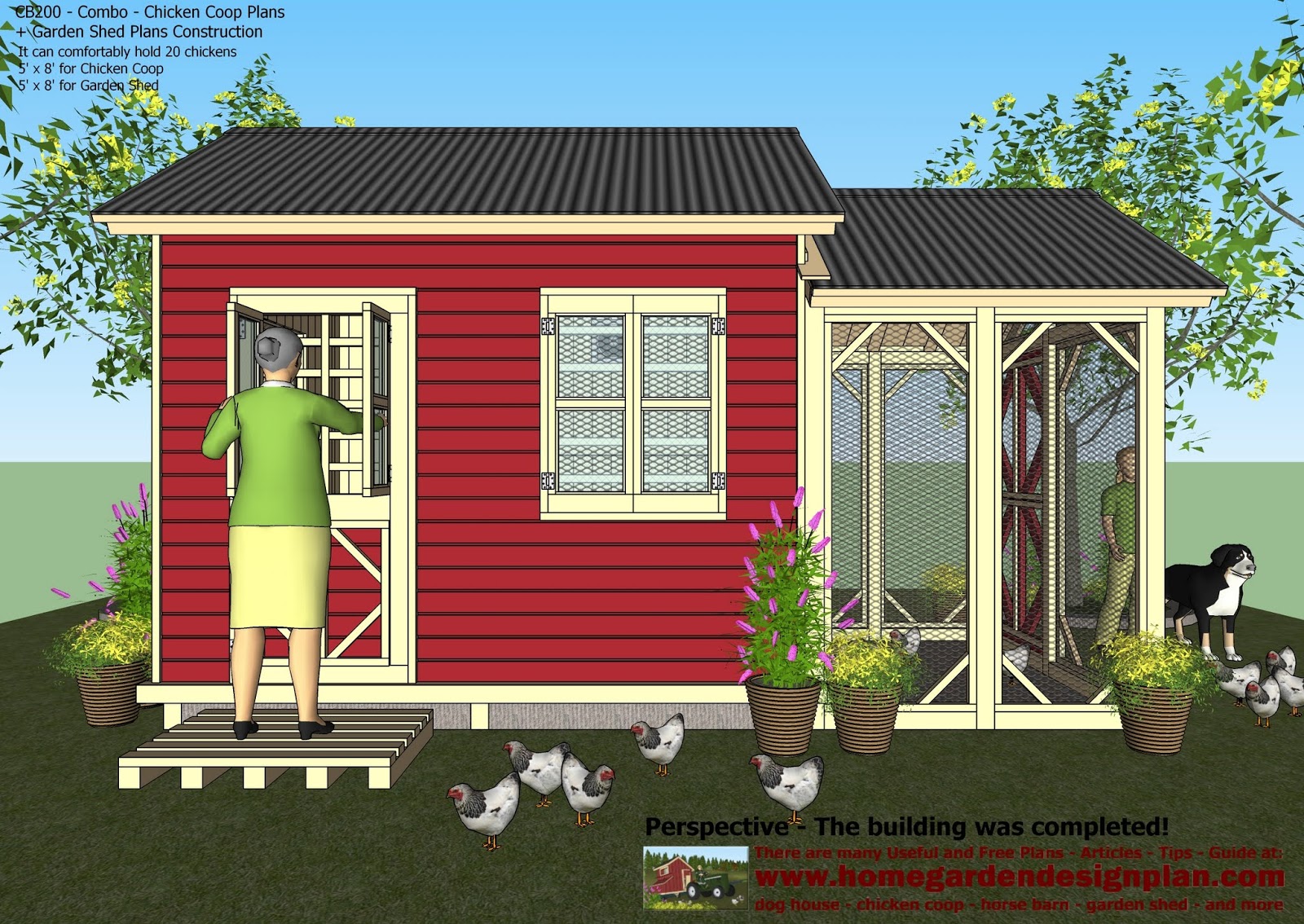 Plans - Chicken Coop Plans Construction + Garden Sheds - Storage Sheds 
