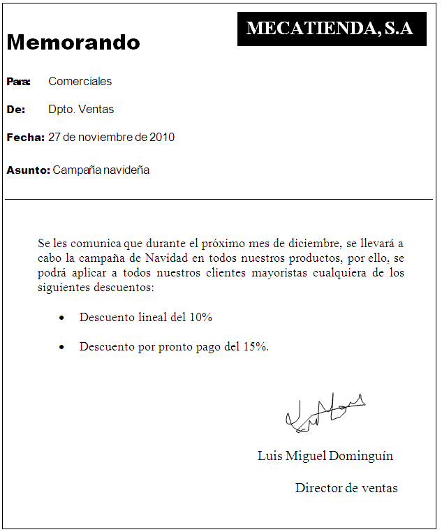 Blog de clase ejemplos de carta, acta, nota, memo pedro luis loyola gomez