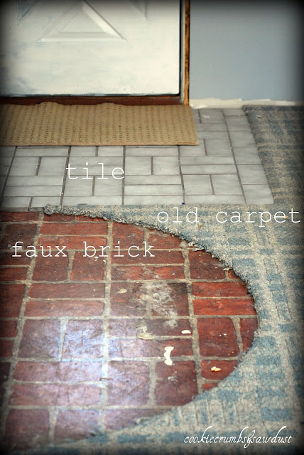 cookie crumbs sawdust faux brick flooring cookie crumbs sawdust faux brick flooring