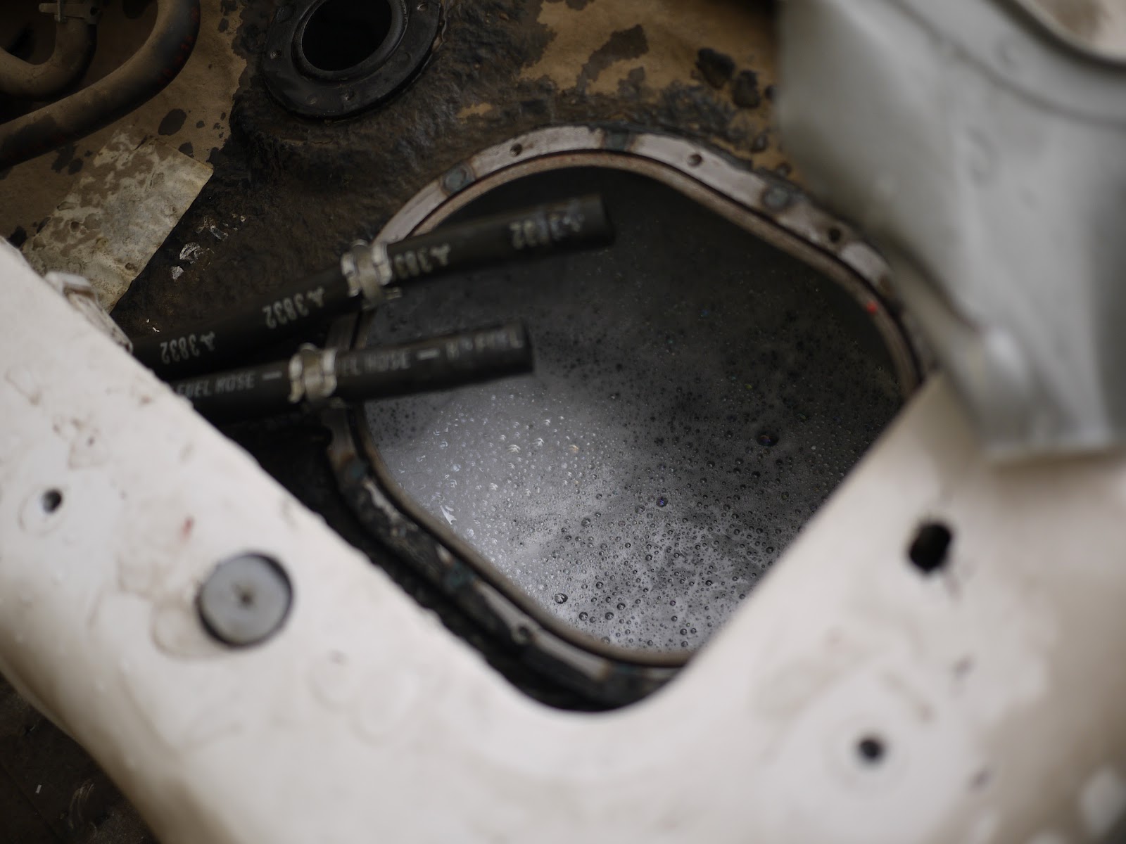 Electric Miata Fuel tank removal