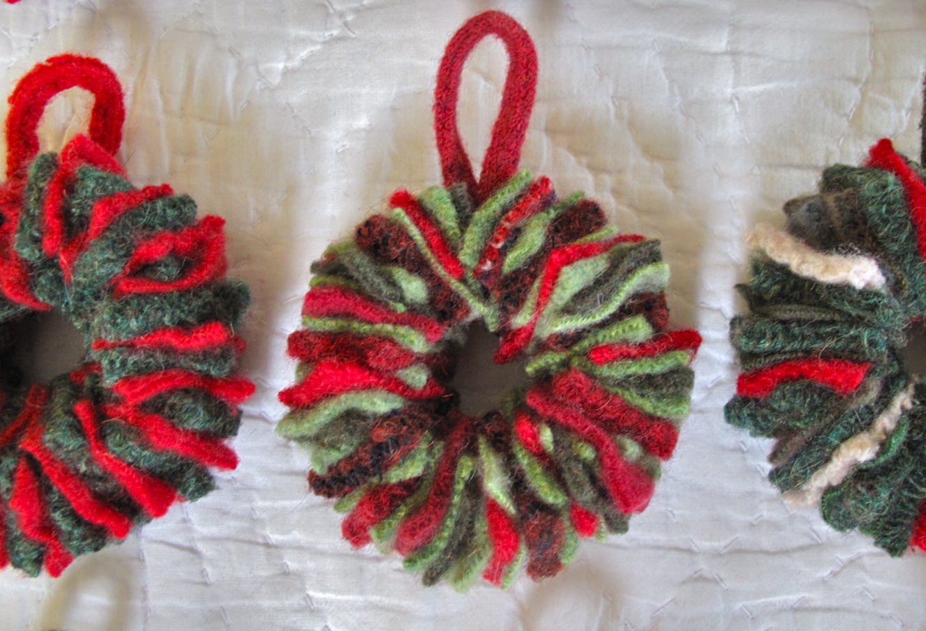 Resweater Wreath ornament kits!