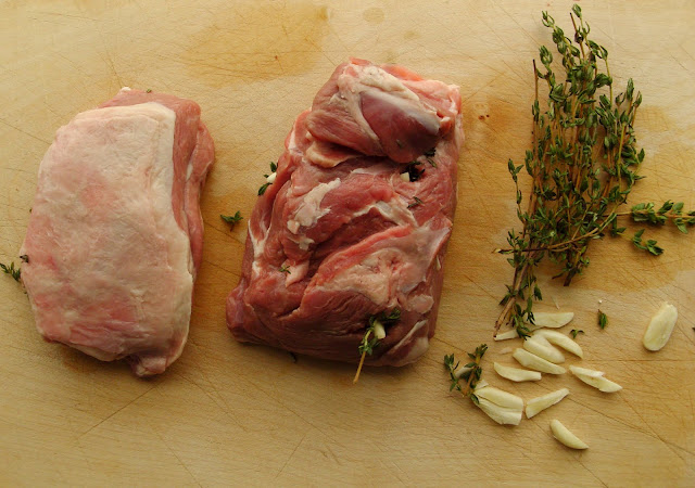 Ginger Pig lamb leg steaks with garlic and thyme