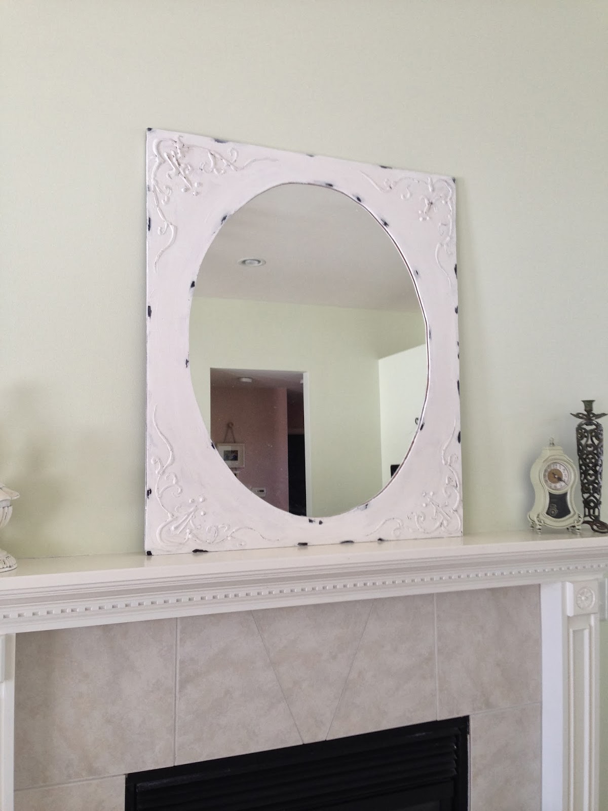 Thrifty Treasures How to dress up a plain mirror