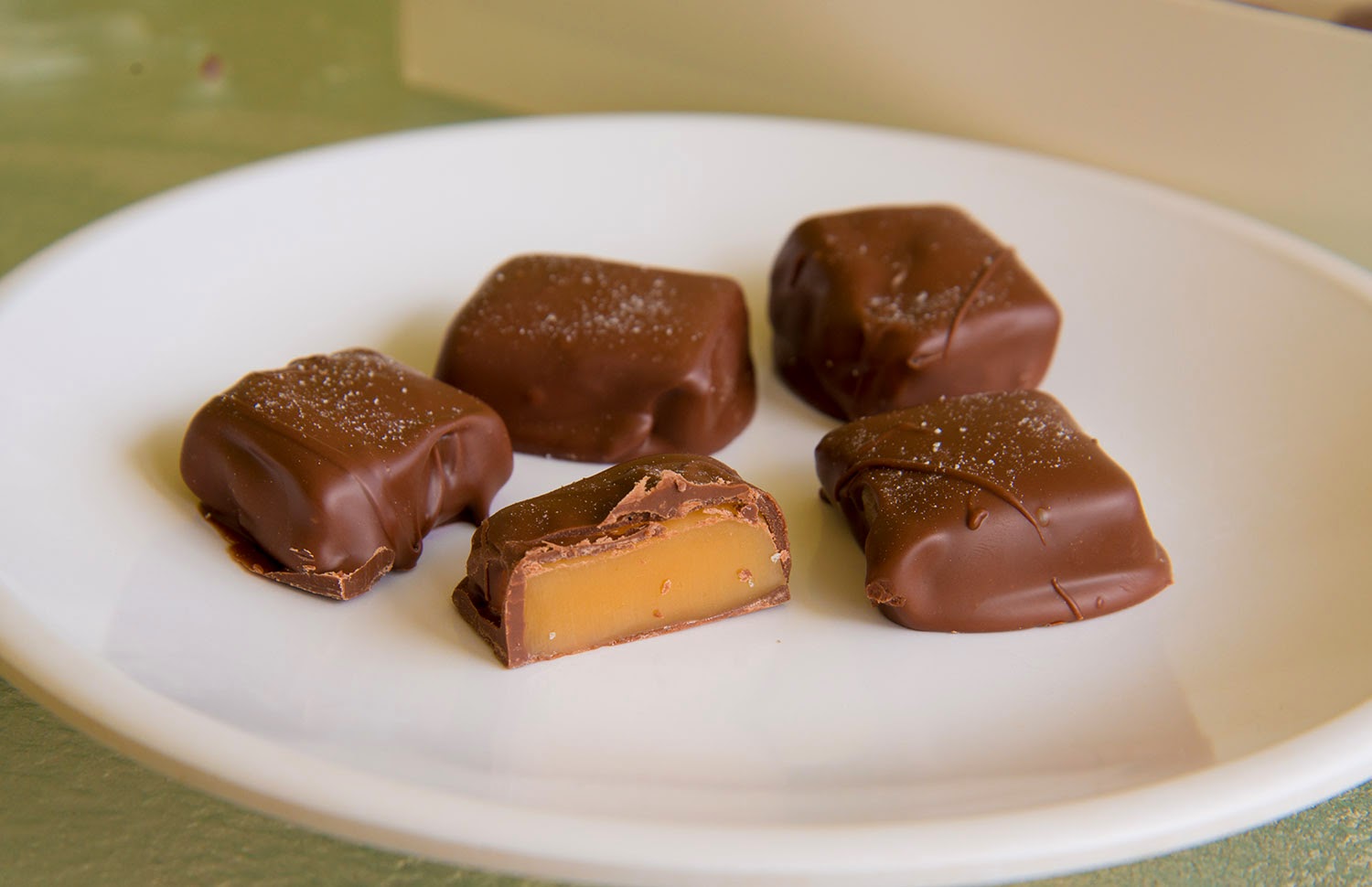 A school of fish ChocolateCovered Caramels