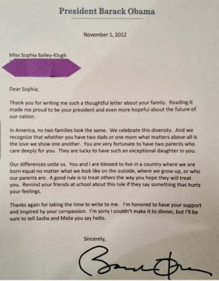 obama le responde carta de una niña
