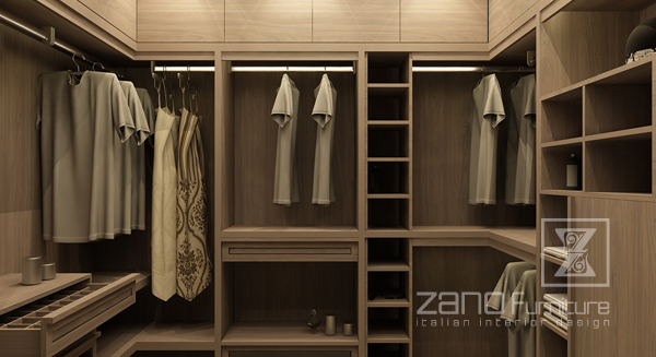 Thiết kế nội thất phòng thay quần áo căn hộ 1808R1 - Sai Gon Pearl
