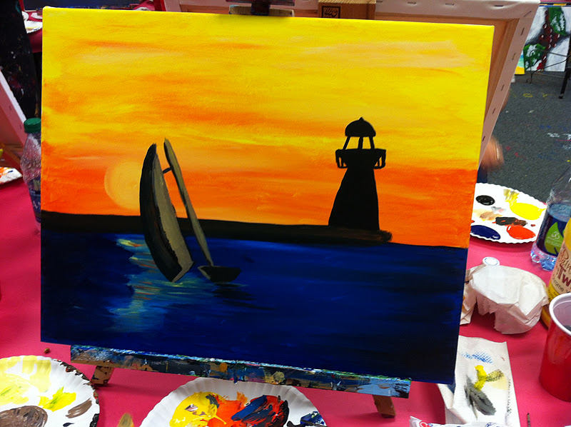 John and Rachel Painting with a Twist