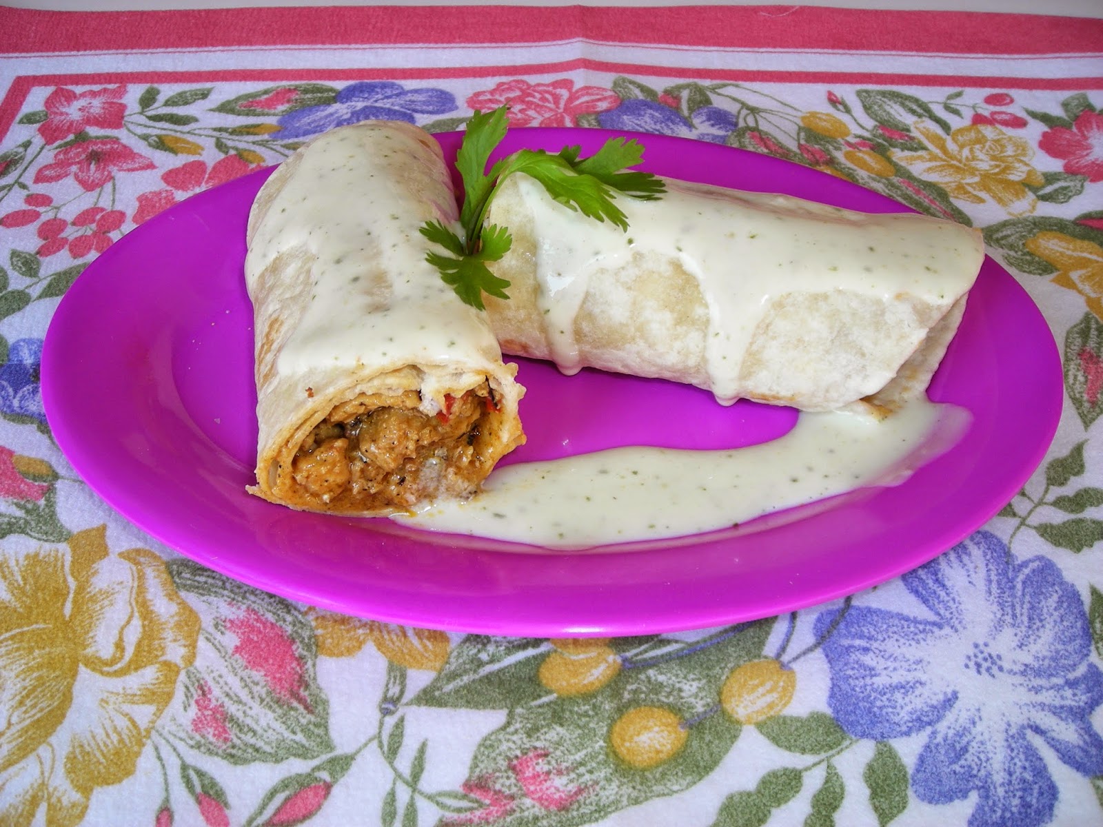 la cocinita de tere burritos mexicanos y salsa de yogurth estilo kebab