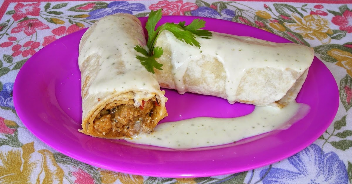 la cocinita de tere burritos mexicanos y salsa de yogurth estilo kebab