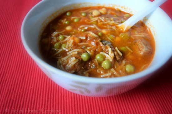 Halal Home Cooking: Shorba M'katfa (Vermicelli Soup)