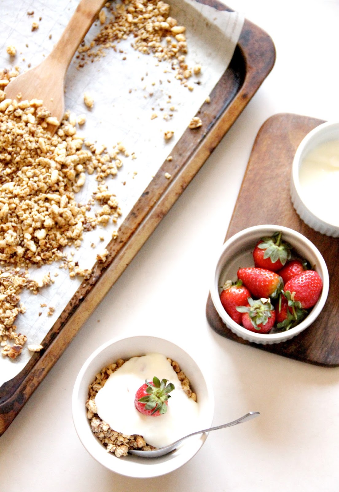 My Happy Place maple flax cashew butter granola