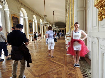 Versailles Chanel Red and White Panniers Grand Trianon