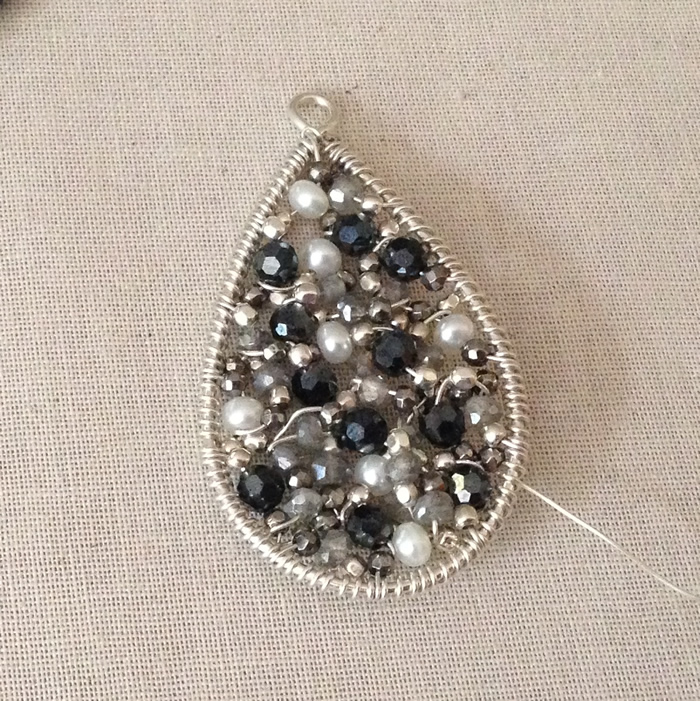 Mosaic gemstone statement earrings DIY: Lisa Yang's Jewelry Blog