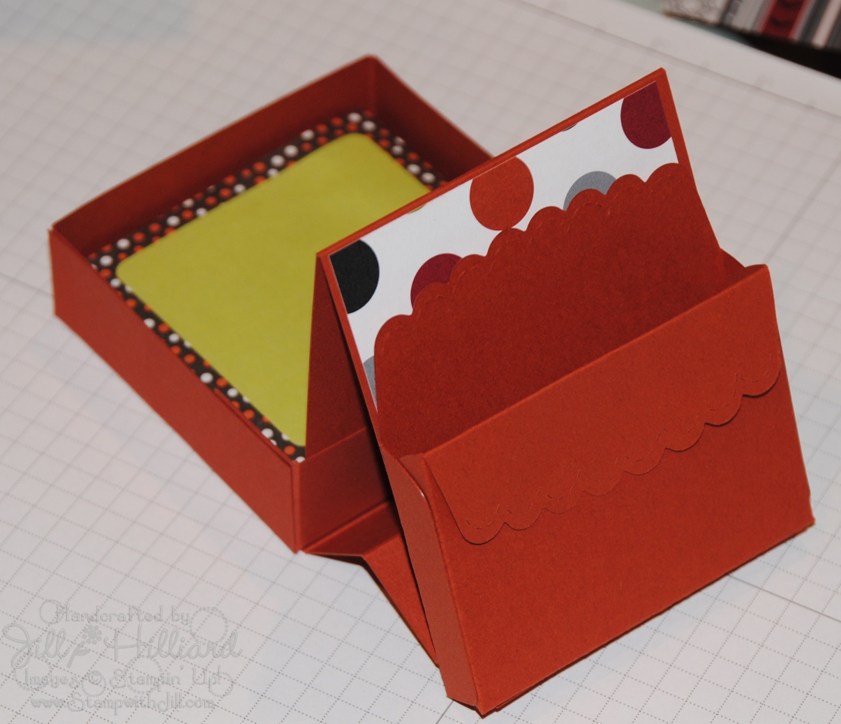PostIt Note desk Box FREE Tutorial! Jill's Card Creations