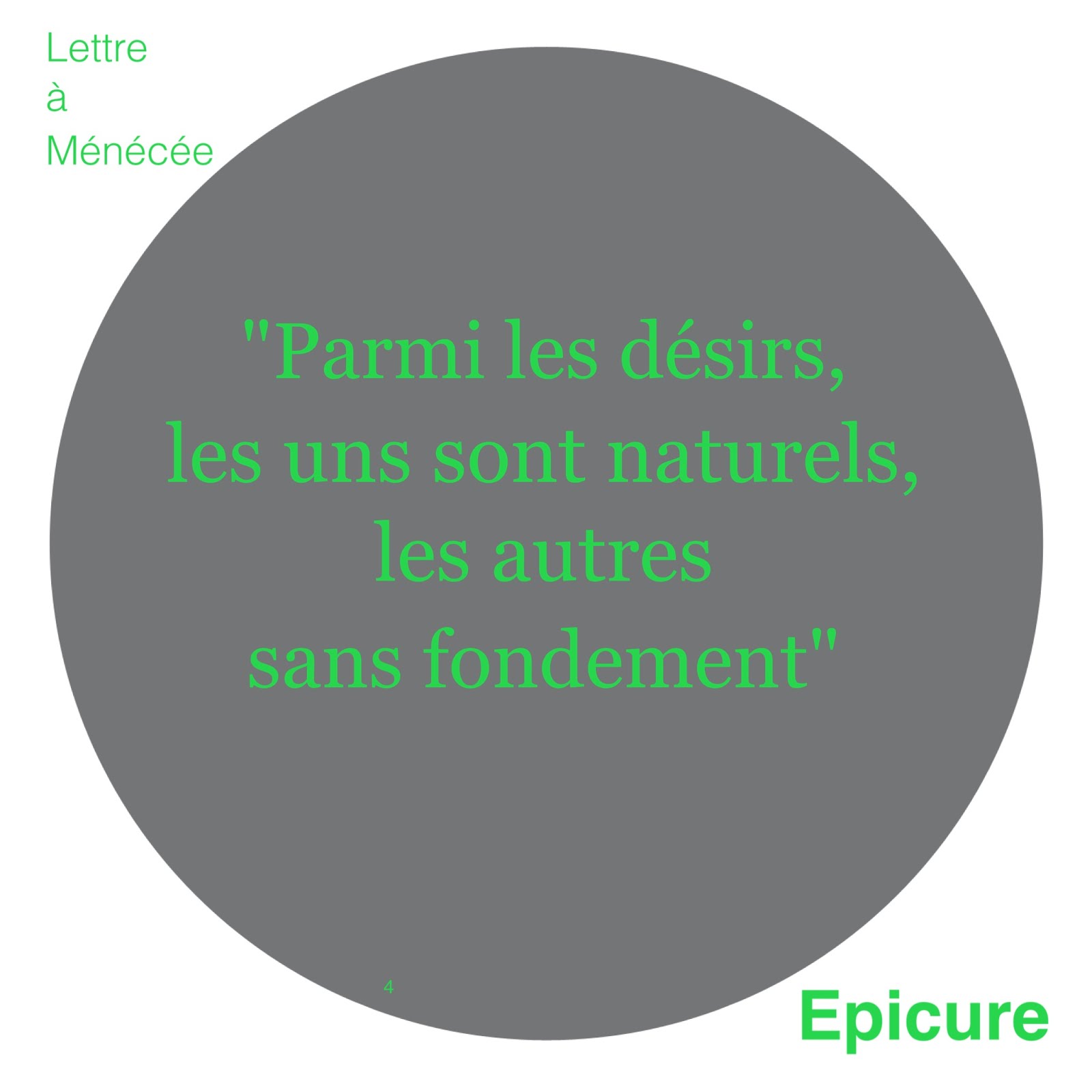 Philocite Parmi Les Desirs Les Uns Sont Naturels Les Autres Sans Fondement