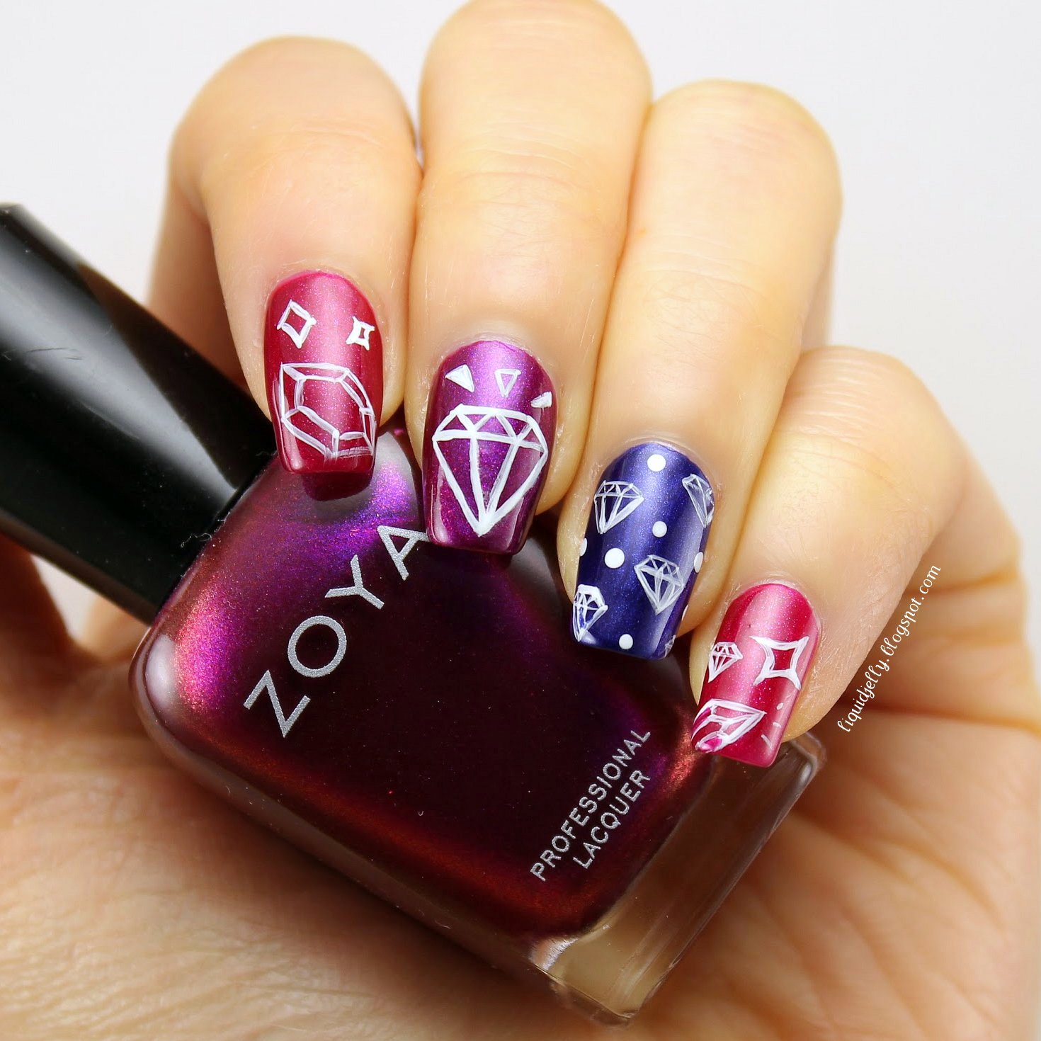 Liquid Jelly [NailArtAGoGo] Day 2 Jewel Tones