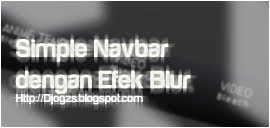 Simple Navbar dengan Efek Blur
