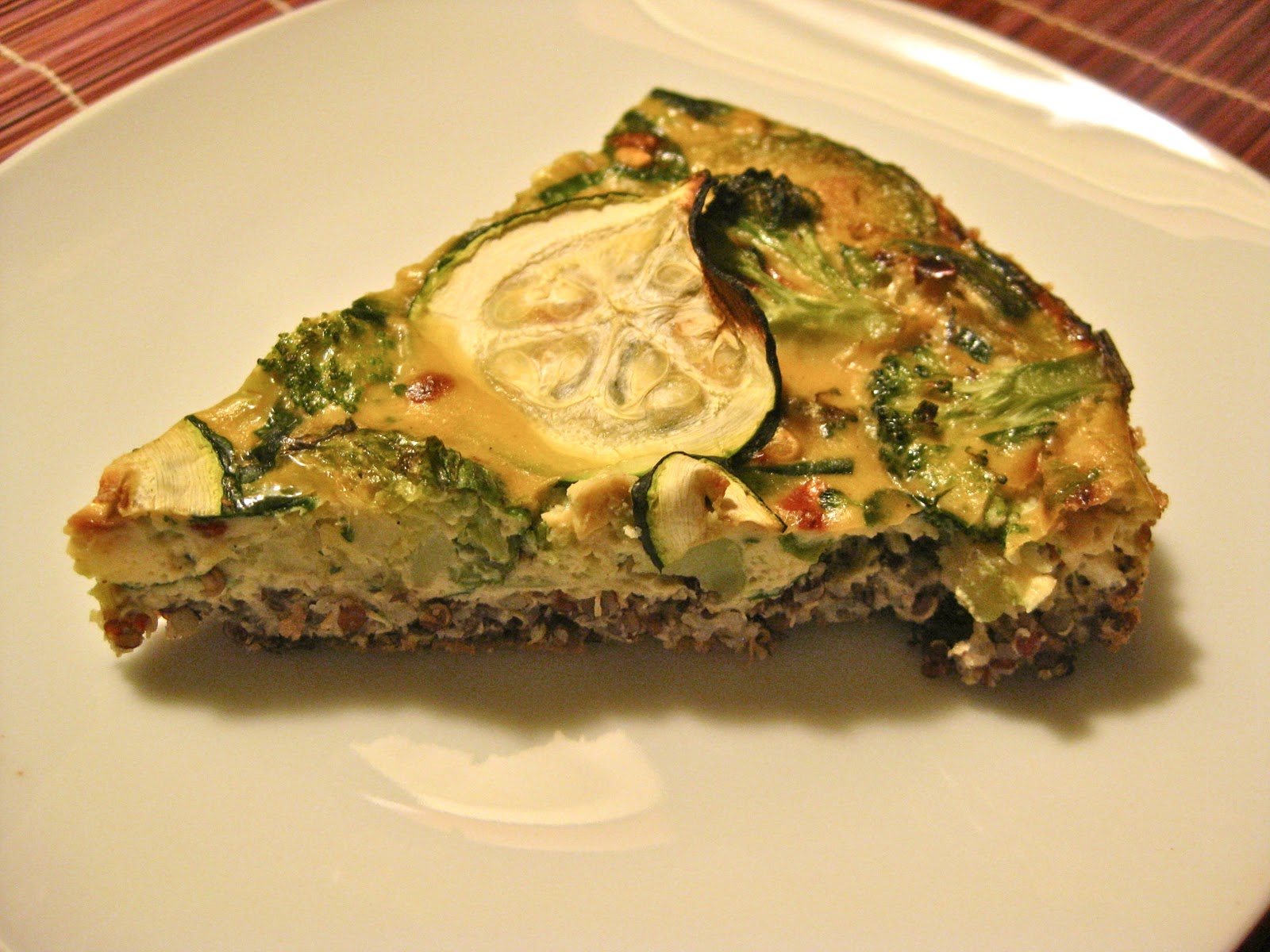 The Queen of Quinoa DairyFree Vegetable Quiche with a Quinoa Crust