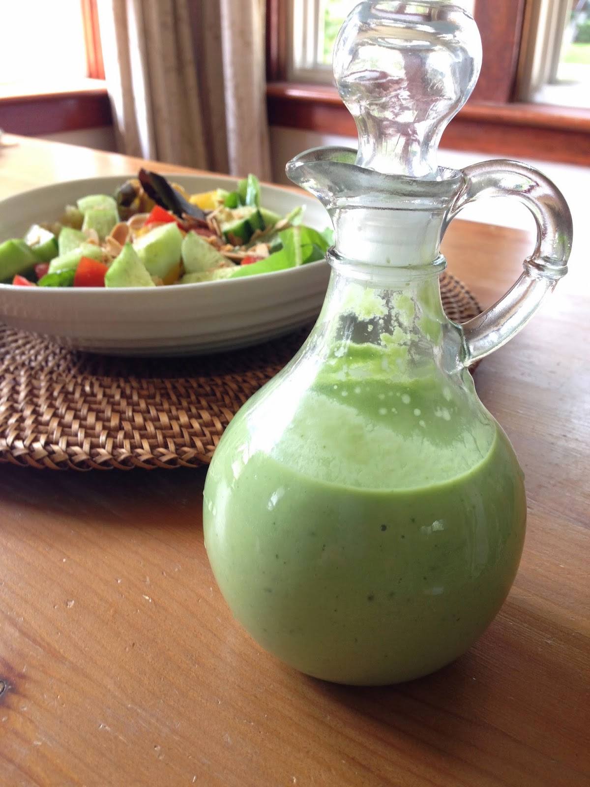 Whole, Fresh, Delicious DairyFree Cucumber Dill Salad Dressing