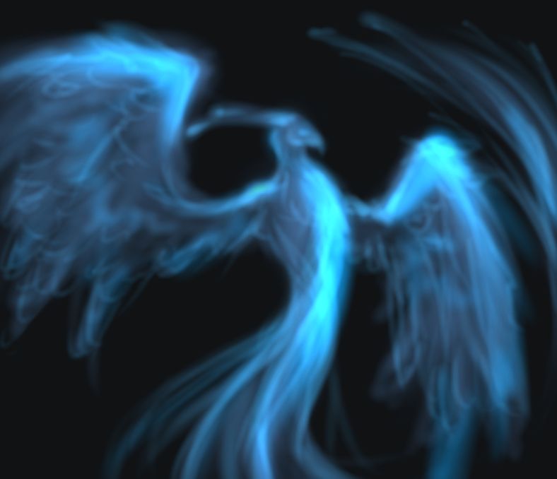 Blue Fire Phoenix
