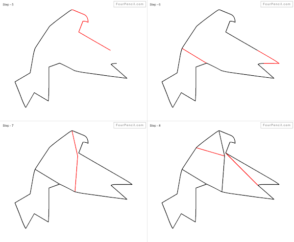 How to draw cartoon Pigeon - slide 3