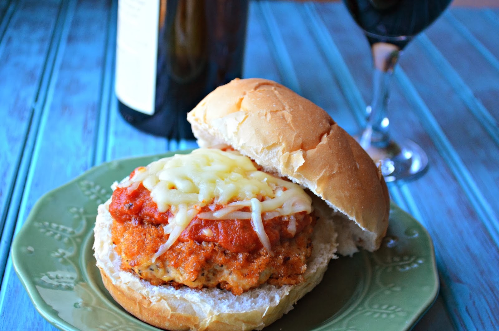 The Savvy Kitchen Chicken Parmesan Burgers