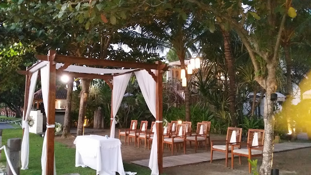 Preparativos para una boda en Bali