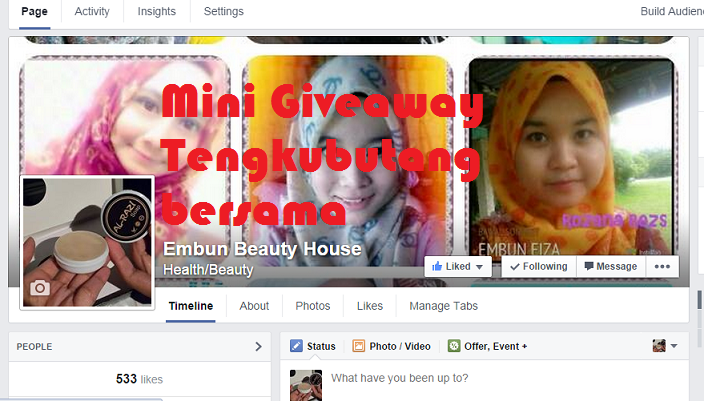 Mini Giveaway Tengkubutang bersama Embun Beauty House