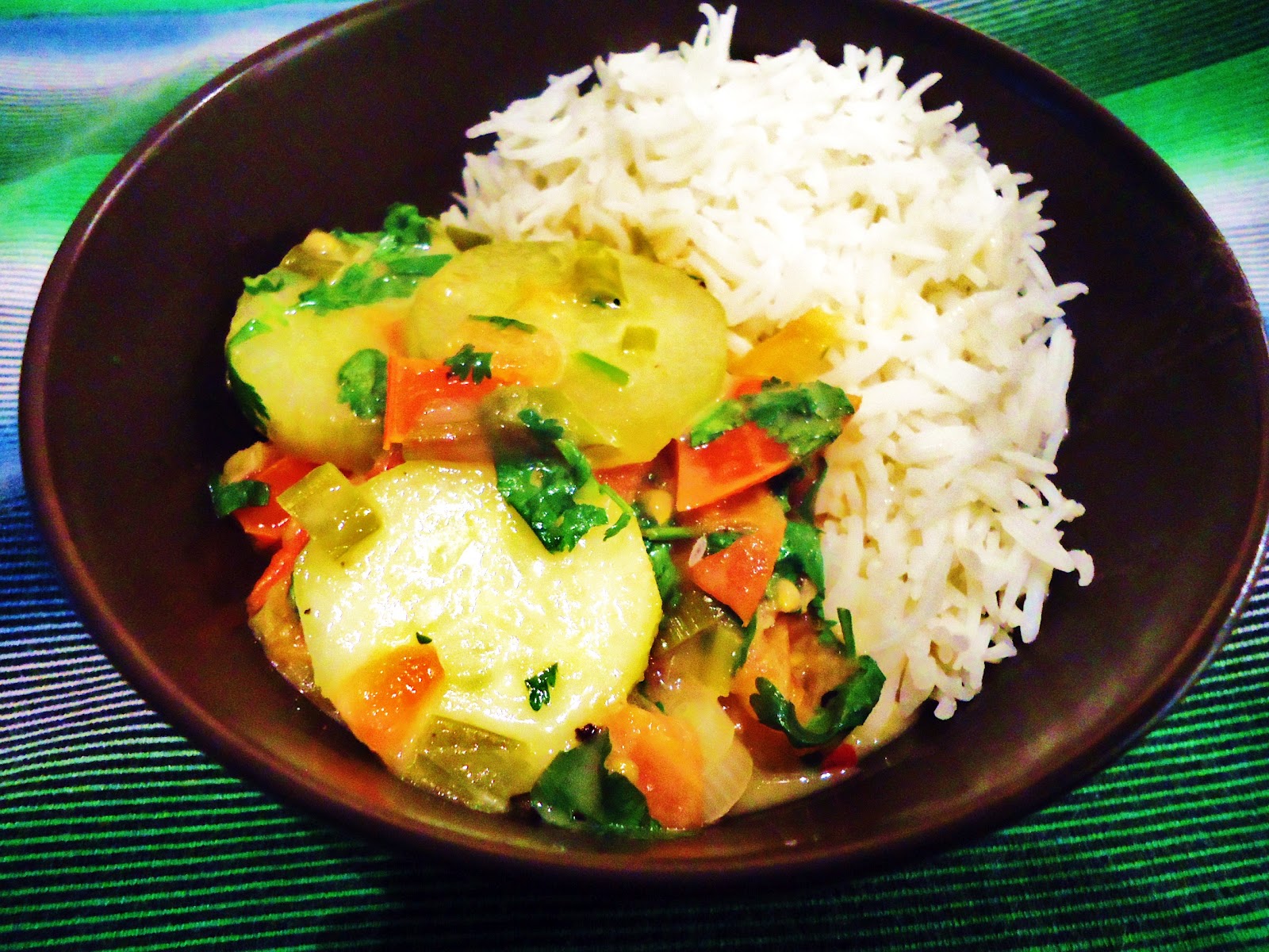 Vivacious Vegan Vegan Cucumbers in Coconut Milk