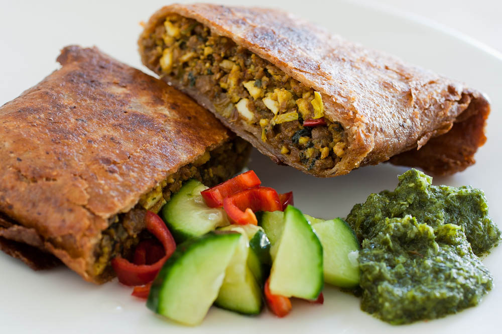 SPICE ISLAND VEGAN Vegan Martabak Indonesian Savory Stuffed Pan