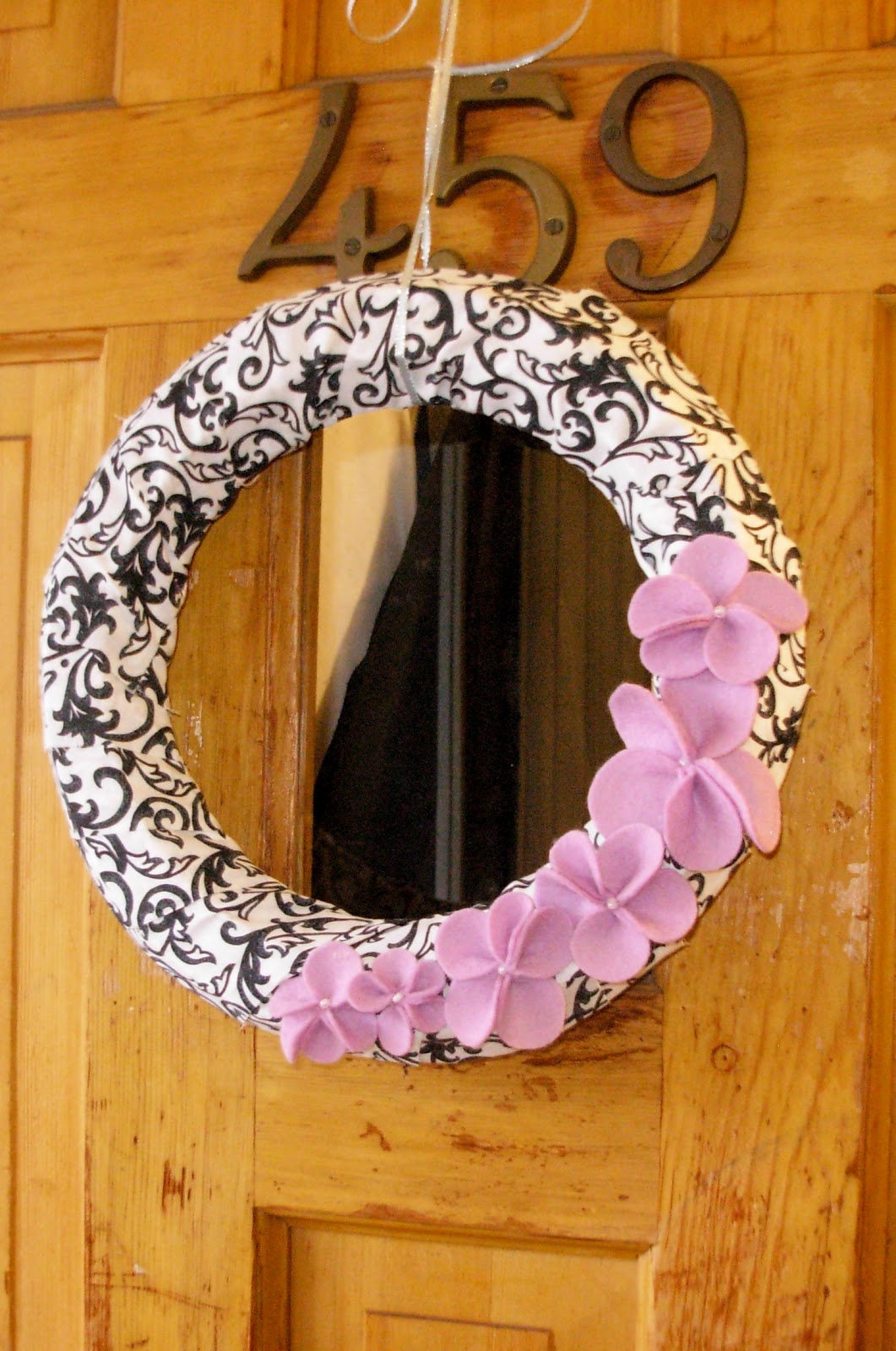 Life is Sweet: Creativity: A Black and White wreath