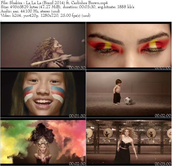 Shakira - La La La (Brazil 2014) ft. Carlinhos Brown HD Download