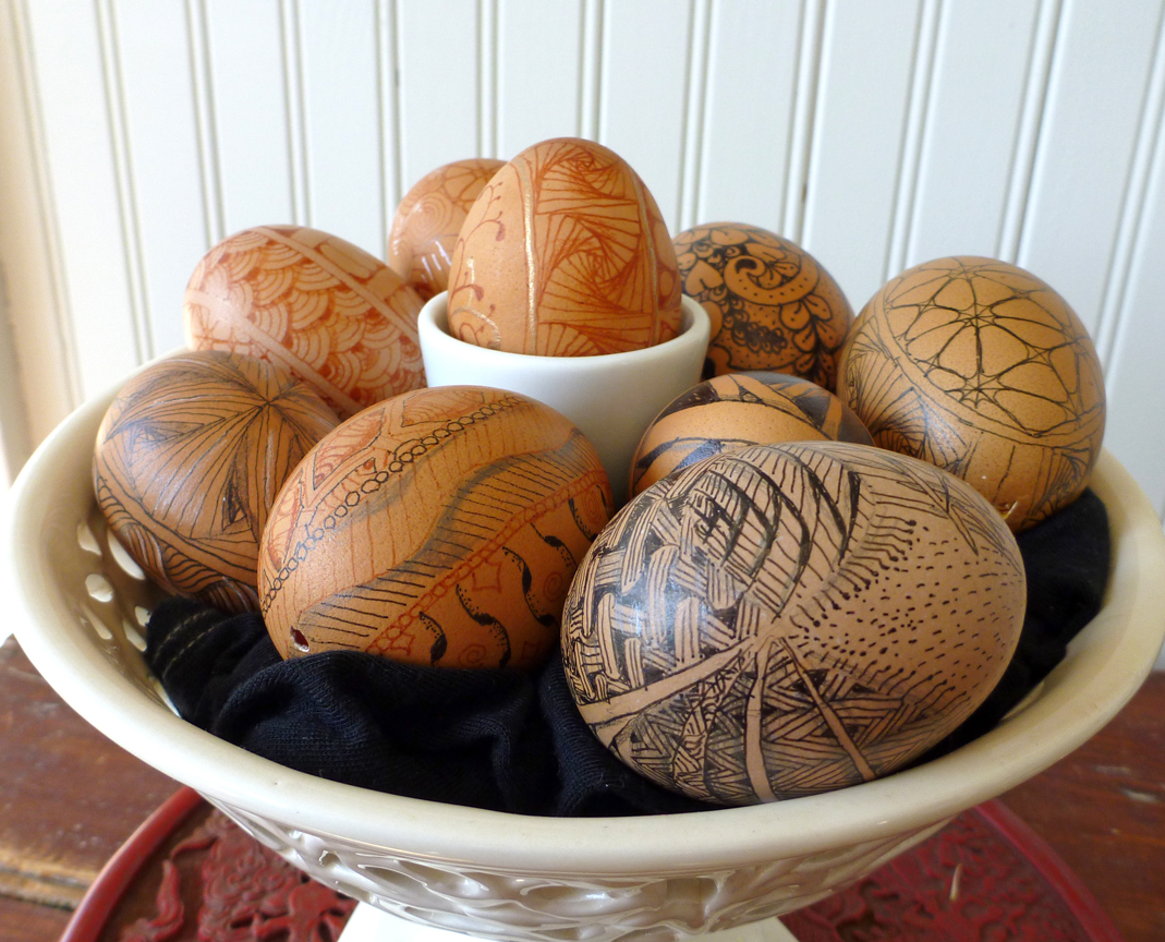 Zentangle Easter Eggs