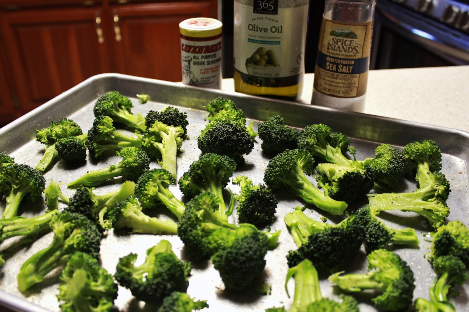 Grilled tilapia and roasted broccoli. Low cal love.
