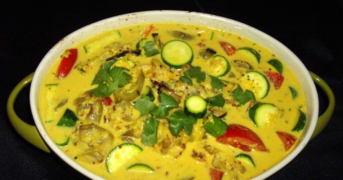 Sue's Vegetarian Food EGGPLANT AND ZUCCHINI CURRY