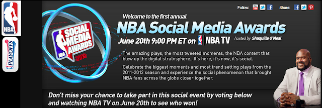 Le site des NBA Social Media Awards