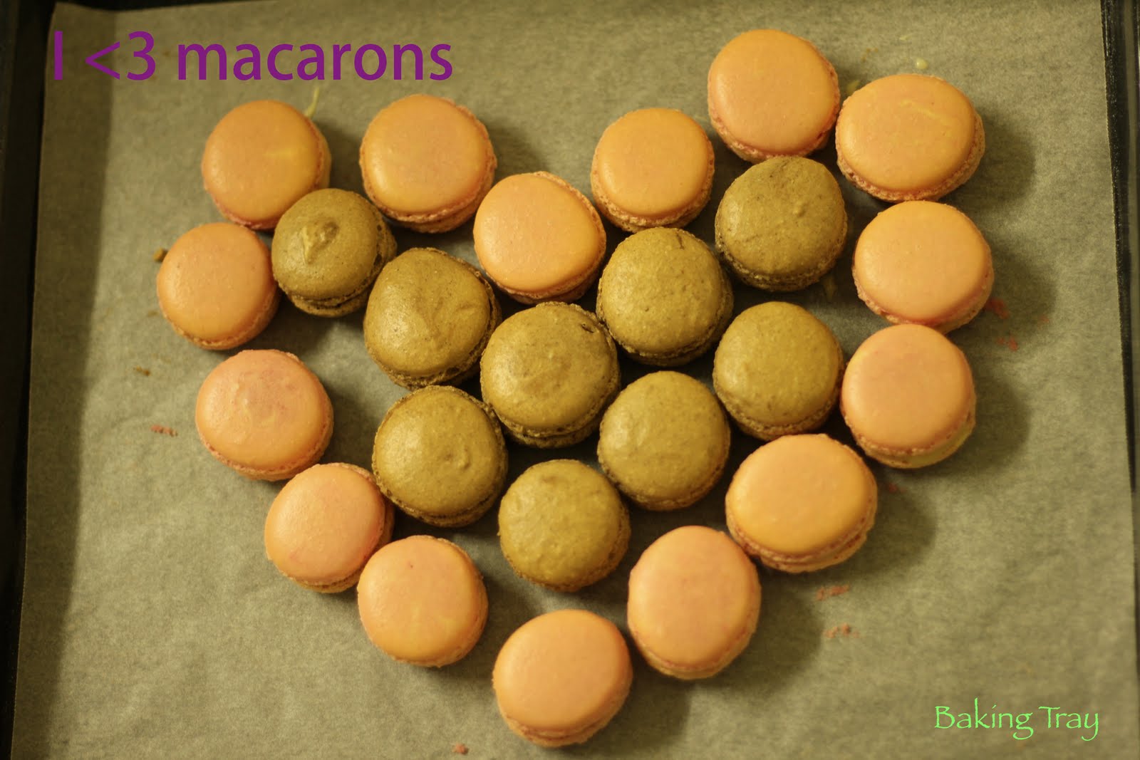 BAKING TRAY \________/ Macaron menu!!!!!