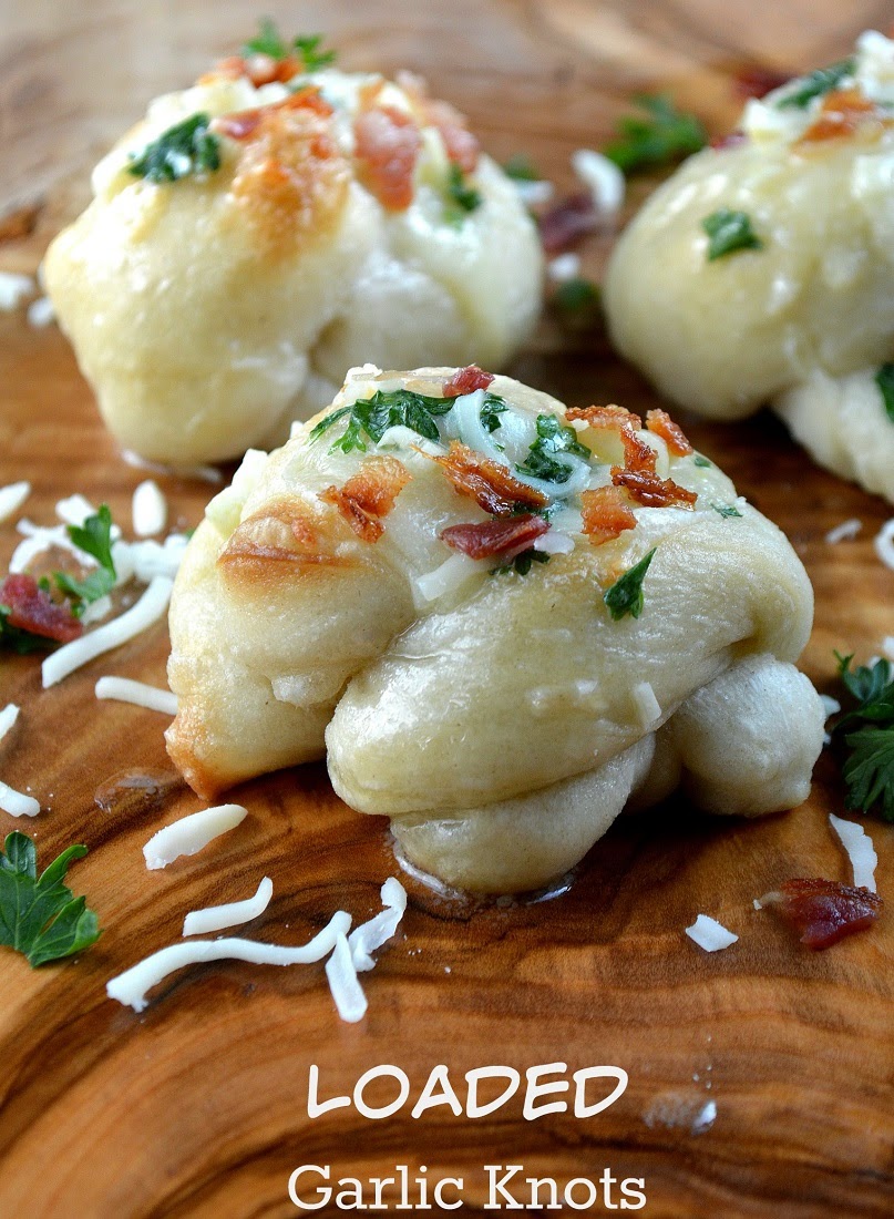 Easy Homemade Loaded Garlic Knots