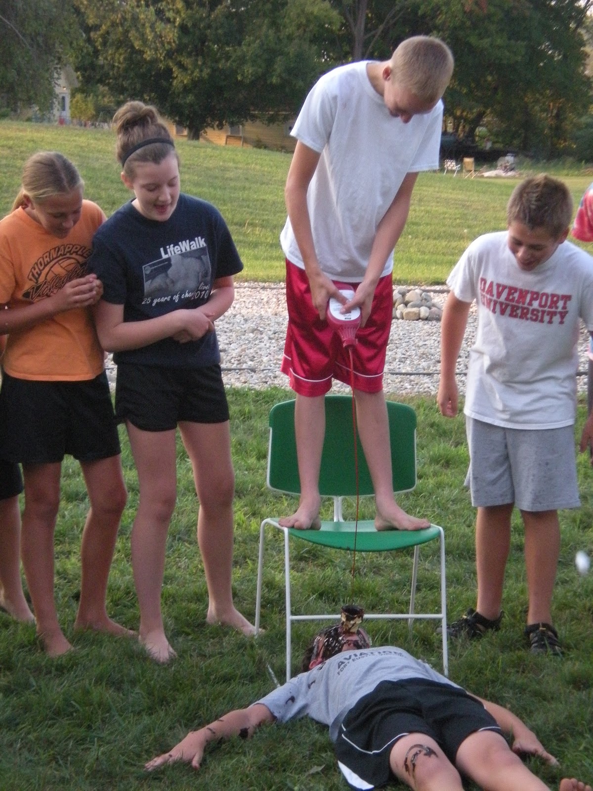 Peace Junior High Youth Group Gross Games Pictures