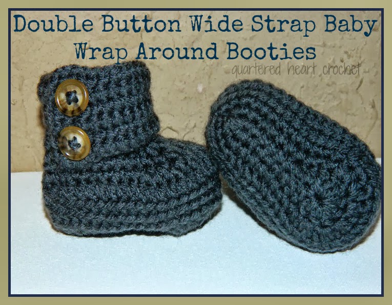 New FREE Crochet Pattern: Newborn Wide Strap Baby Booties perfect for 