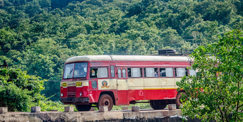 maharashtra st, bus india, konkan