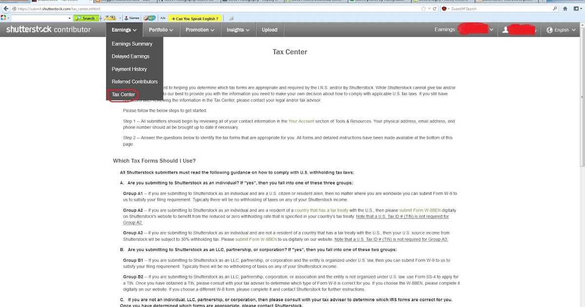 stockprophoto CARA MENGISI FORM TAX W8BEN