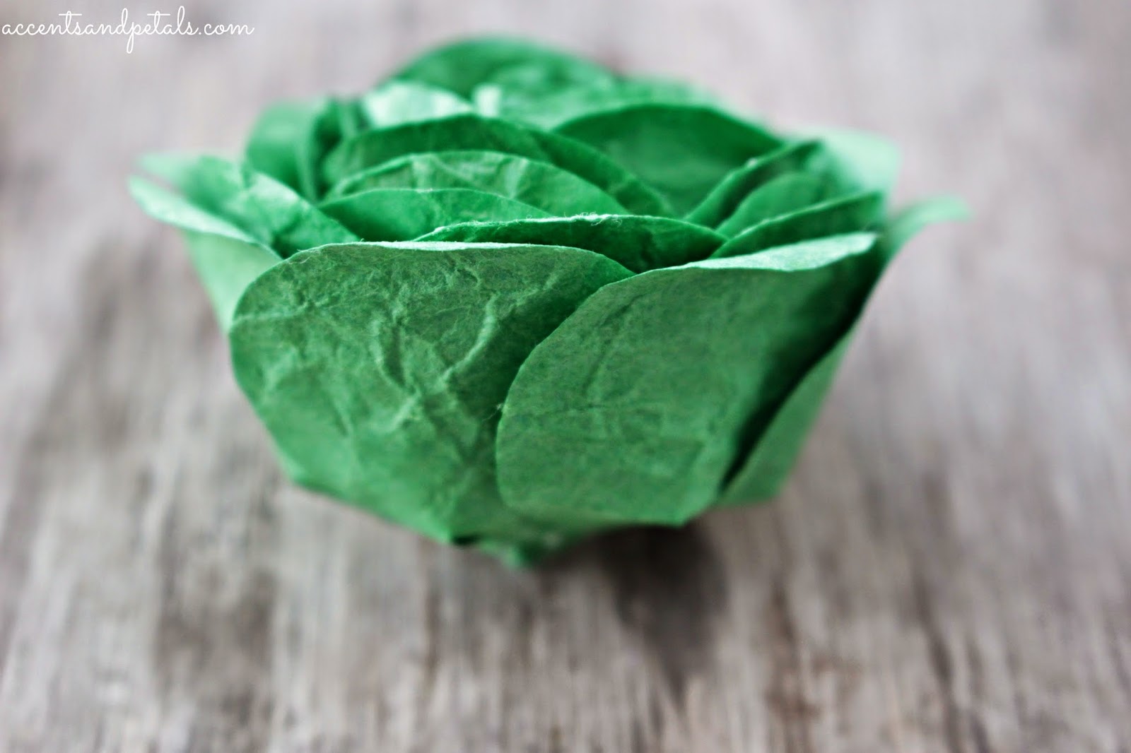 DIY How to Make a Cabbage Rose from Crumpled Paper Reduce. Reuse