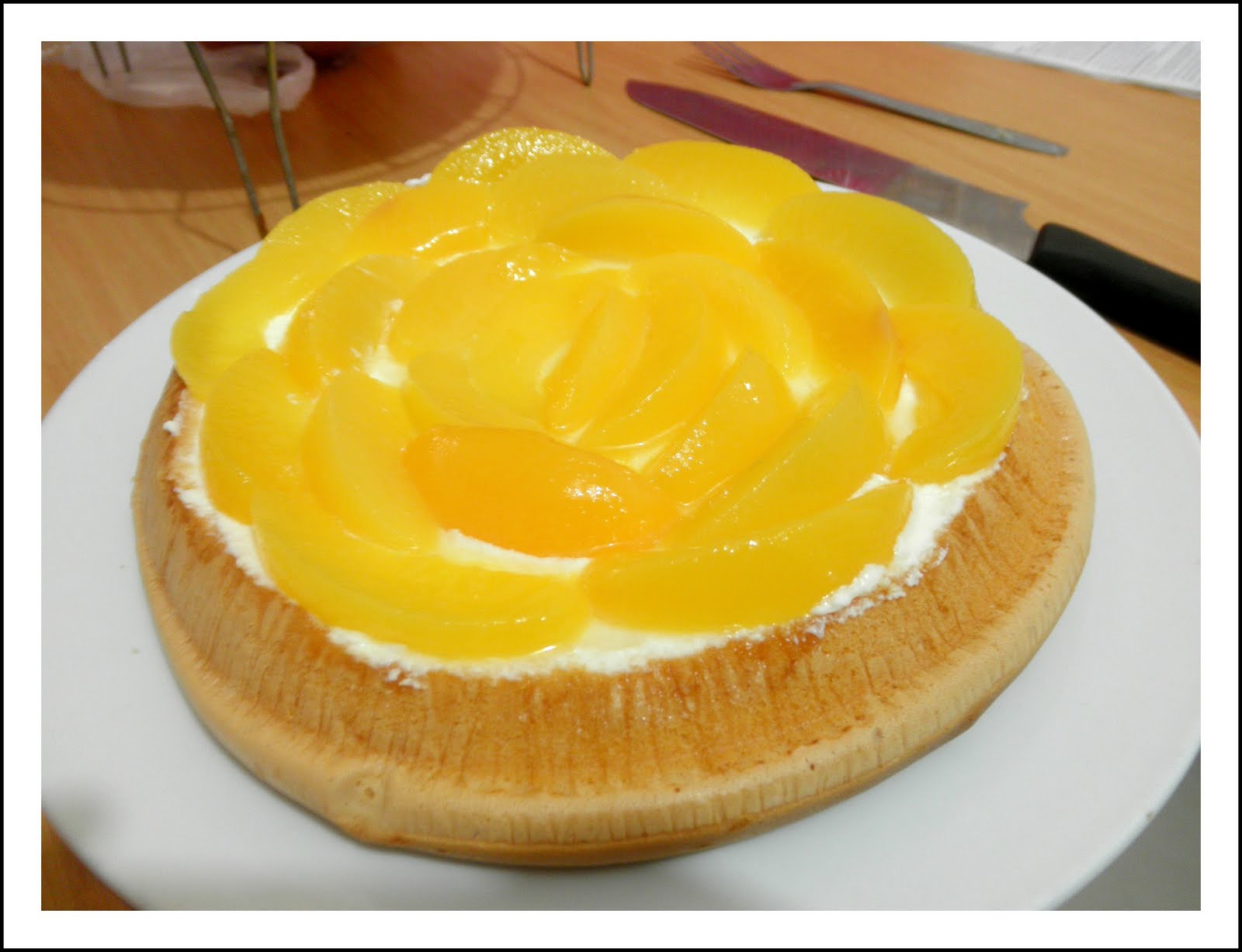 Chrisie Recipe Peach Flan Cake CHRISIE MICKAEL