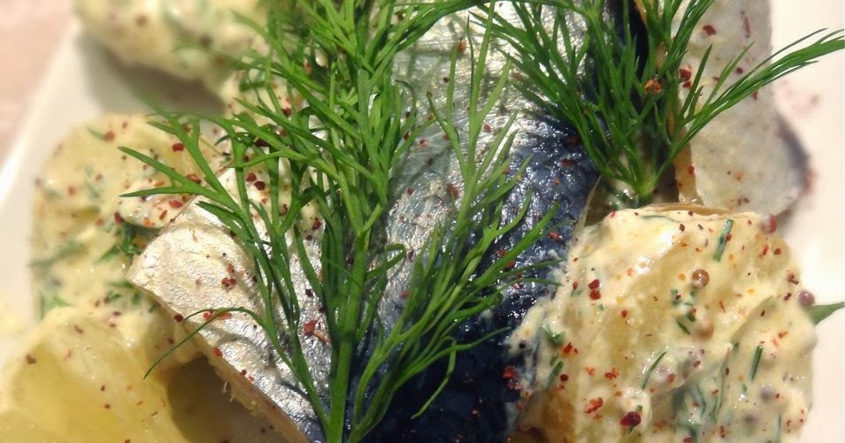 Scrumpdillyicious SaltCured Herring with Dill & Mustard Potato Salad