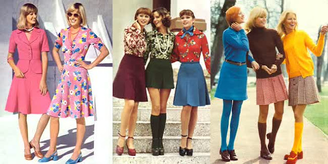 jenis pakaian trendy yang elegan dan menawan tahun 70'an